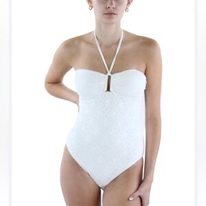 Ralph Lauren Elegant White Lace Swimsuit NWT